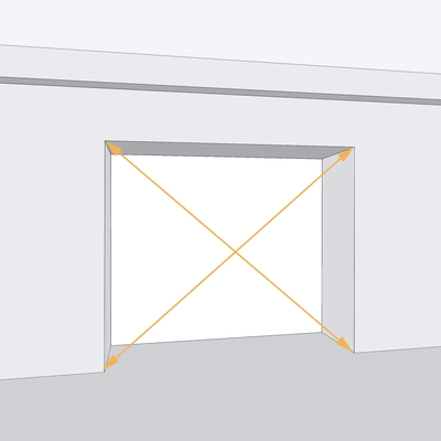 Подготовка проема к монтажу ворот