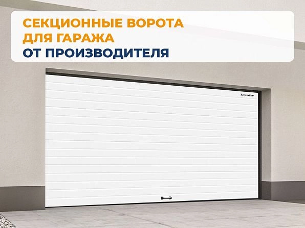 Секционные ворота 2500х2100 мм белые DoorHan rsd02, serpukhov.doorhan.ru